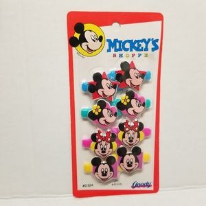 Goody Hair Barrettes Clips Vintage 1991 8 Snap Tight Disney Plastic Pin New
